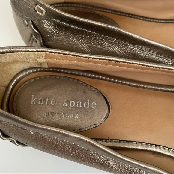 KATE SPADE PEWTER DRIVING MOCCASIN - Picture 4 of 15
